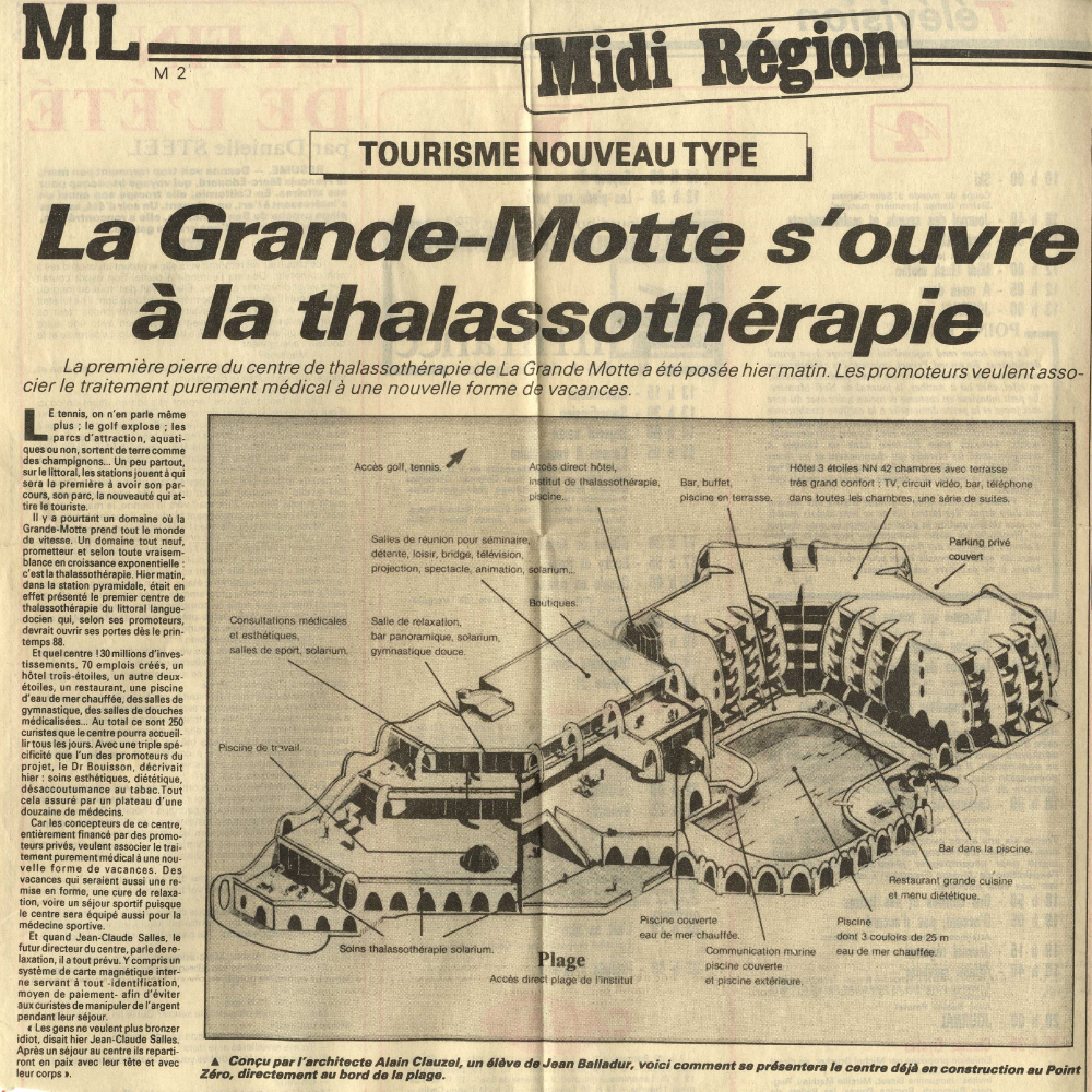 Historique Thalasso & Spa Les Corallines Article Journal